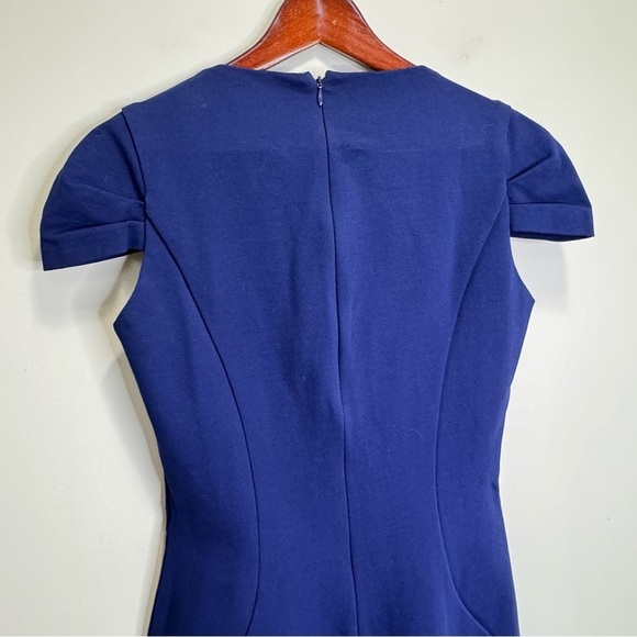 Tommy Hilfiger Adriane Dress Cap Sleeve Square Neck Dress Navy Blue Size 10 - Picture 6 of 10